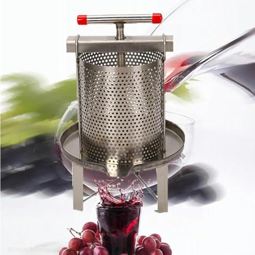 KEuLen Fruit Press, Fruit Wine Press, Wine Press, Fruit Press And Crusher Fruit Wine Press Stainless Steel Manual Press Barrels Press(1)
