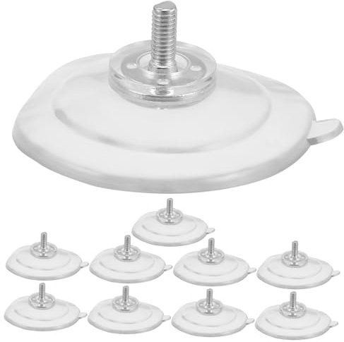 Cabilock 10piezas Ventosa Transparente Para Colgar Ventosas Roscadas Con Gancho Resistentes Para Puertas De Ventanas De Almacenamiento El Hogar y Cocina