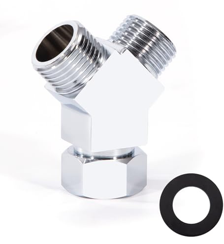 Desviadores de Agua en Forma de Y de 3 Vías, Adaptador de Conector de Manguera G1/2 para Válvula de ángulo, Brazos de Ducha, Rociador de Bidé de Inodoro, Accesorios de Tubería