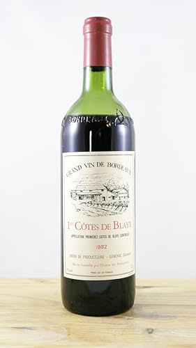1ères Côtes de Blaye Union des producteurs Générac Bouteille de Vin Millésime 1982 BE