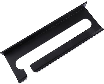 SOIMISS Porta Bicchieri Da Vino Da Parete in Alluminio Nero Supporto Sospeso Capiente Per Calici Design Ribaltato Antipolvere Facile Da Installare Per Cucina e Bar Elegante Organizer Compa