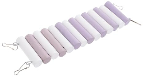 Artibetter Puente Colgante para Hámster y Chinchillas Escalera De Madera Natural, 6 Cm De Ancho y 20 Cm De Largo, Accesorio para Jaulas y Juego De Escalada para Animales Pequeños