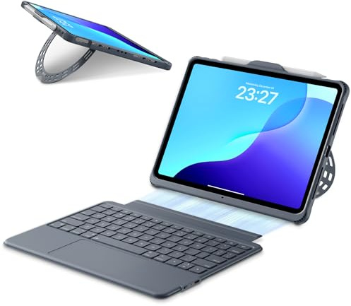 Magnetic Detachable Keyboard Case for iPad 11 inch/10.9 inch, iPad Pro 11 1st-4th Gen, iPad Air 4th/5th/11 M2/M3, iPad 10th/11th, Bluetooth Wireless Rechargeable Keyboard with Multi-Touch Trackpad