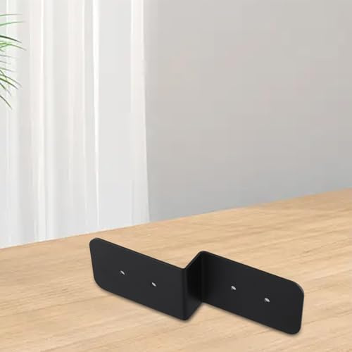LatoYard Paquete de 4 placas de amarre de poste a viga Z de 2 pulgadas para conector de viga de cubierta, acero al carbono, calibre 13 (22 mm) con revestimiento, se adapta a cruz de 2 x 4, color negro