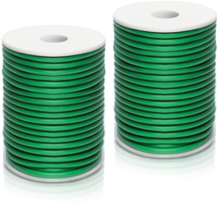 SDLDEER 40m Garden Wire, 3.5mm Flexible Green Garden Wire Soft Plant Ties | Plastic Coated Wire Twist Ties for Gardening Climbing Plants, Tomatoes, Vines, Vegetables, Shrubs and Flowers
