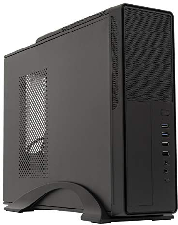 UNYKAch Caja de Ordenador Micro ATX UK2010SE Type C con Fuente de Alimentación de 450W, Negro, Acero SGCC