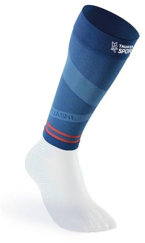 THUASNE - Manchons de Compression Running Trail UP ACTIV - Maintien du Mollet - Protection et Proprioception - Fabriqués en France - Normal, moins d'1,75 m