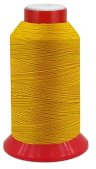 HT - Ledergarn/Sattlergarn/Jeansgarn J20 Nähgarn Stärke 20, 500 Meter (0006 - Gelb)