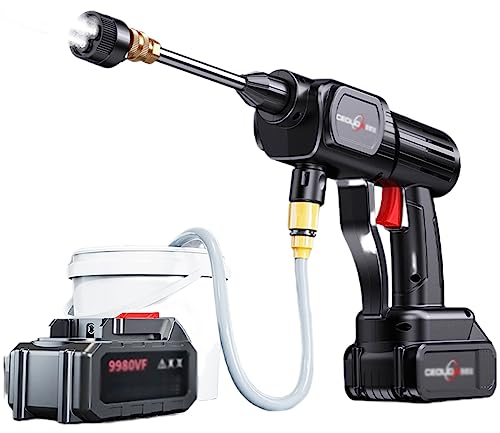 HYQHYX pulvérisateur à Pression Laveur Haute Pression Électrique portatif sans Fil de Joint à Haute Pression de Joint de Voiture avec de Divers Accessoires(Color:Extension Rod,Size:)