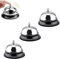 Reception Call Bells,3PCS Call Bell Kitchen Bar Called Ring Bell able Bell Hotel Reception Bell Chrome Kitchen Bell Desk Bell Service Bell for Hotels Schools Restaurants Hospitals Reception Areas