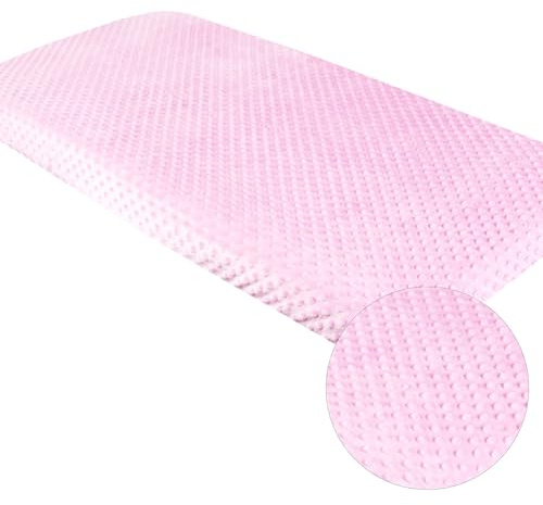 BABYLUX Spannbettlaken für Babybett Kinderbett Minky 60x120 70x140 90x200 80x160 120x200 (Rosa, 80x160cm)