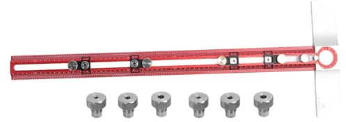 T-Lineal, Messskala, Präzises Rechtwinkliges AnreißLineal, Aluminiumlegierung, Markierungslinie, Lineal, Holzbearbeitung, Zimmerei, Werkzeug, Messwerkzeuge, Markierung, T-Lineal