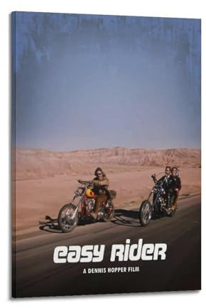 VZRSQZK Filmposter Easy Rider, dekoratives Gemälde, Leinwand, Wandposter und Kunstdruck, moderne Familienschlafzimmer-Dekoration, Poster, 20 x 30 cm