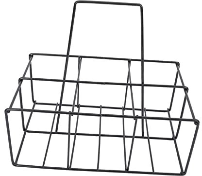 Garneck Sturdy Iron Milk Bottle Holder Multi-slot Beer Bottle Rack Folding Storage Organizer
