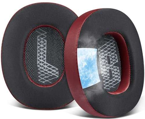 SOULWIT Cuscinetti Auricolari Ricambio in Gel Raffreddamento per JBL E65BTNC/Live 650BTNC/Live 770NC/Live 660NC/Duet NC Over-Ear, Padiglioni Cuffie con Schiuma ad Alta Densità