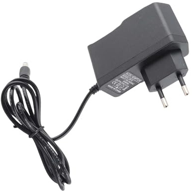Universal 9 V AC DC Netzteil 5,5 Mm X 2,1 Mm Hohlstecker E-Gitarre Einzeleffektor Zubehör Geräte, die Ein Pedal Erfordern (EU-Stecker) | Effektpedal, Tip-positiv, Kurzschlussschutz, 90 cm Kabel, 5,5x2,1 mm, Überlastschutz