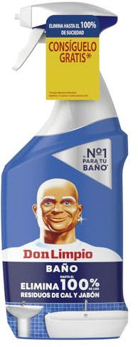 Don Limpio Baño Spray Detergente 800 ml. Elimina Las Marcas De Jabón Y El Doble De Cal Que La Fórmula Anterior