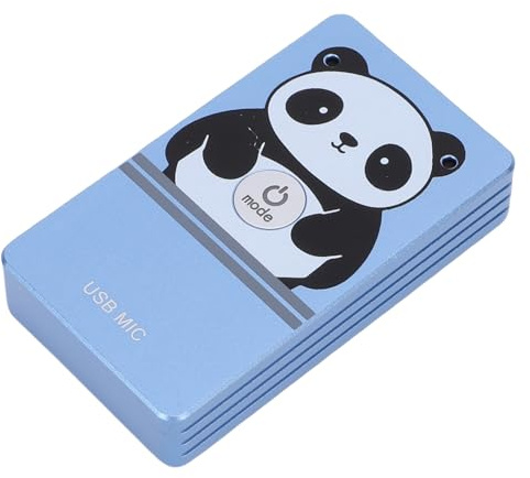 Goshyda USB-Mikrofon mit Geräuschunterdrückung, 2-Kanal-Gaming-Mikrofon, 360°-Tonaufnahme, Kompatibel mit Wins, OSX, Android (Blue)