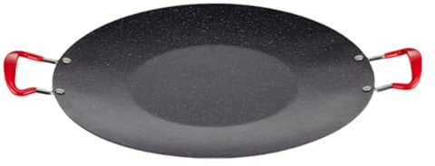 BBQ Grill Pan – Riscaldante antiaderente da 38 Cm, Rotonda | Borsa per barbecue multifunzione con manico resistente al calore, facile da pulire, padella portatile compatta per cottura