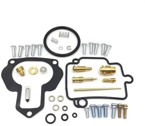 Carb Réparation Kit De Réparation Carburateur pour Yamaha Warrior 350 YFM350X (1988-2004) : Joints Pointeau Et D'aiguille D'huile Ensemble Pièces(Couleur1)