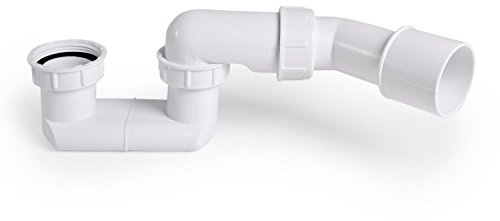 AQUADE Geruchsverschluss Siphon Ablauf Badewanne Dusche Extra Flach 40/50mm