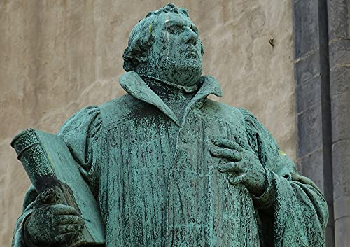 hansepuzzle 53468 - Statue Puzzle 130 Teile - Religion Motiv mit hochwertiger Aufbewahrung: Kartonbox und wiederverschließbarem Beutel - Format 28,7 × 20 cm