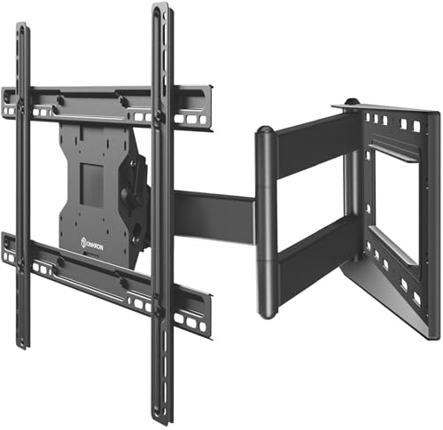 ONKRON TV Wandhalterung schwenkbar für 40-75 Zoll Fernseher bis 68 kg, Fernsehhalterung ausziehbar neigbar, Langer Arm, TV Halterung max VESA 600x400, Wandhalterung Fernseher Schwarz M7L-B