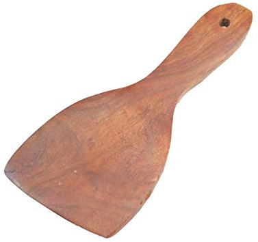Tavetha Wooden Mini Spatula Turner and Spreader for BBQ, Kitchen Cooking, Dhosa, Uttappa, Wok and Cake Icing