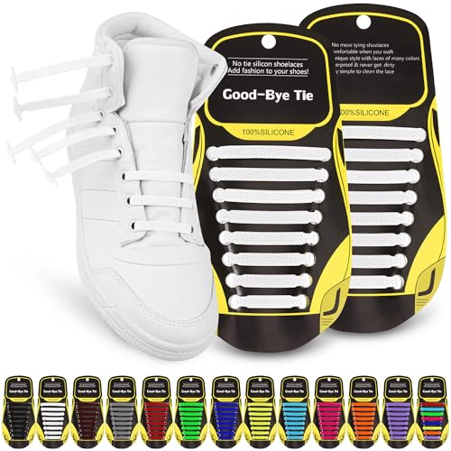 SULPO Cordones de Silicona Elásticos Sin Necesidad de Atar - Cordones Planos para Adultos y Ni?os