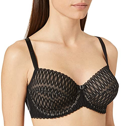 Triumph Womens Aura Spotlight Wired Bra, Black, 38D UK