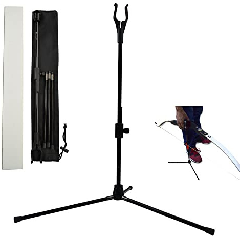 ELONG Archery Supply Lightweight Bow Stand for Recurve Bow Longbow Compound Bows Takedown Bow