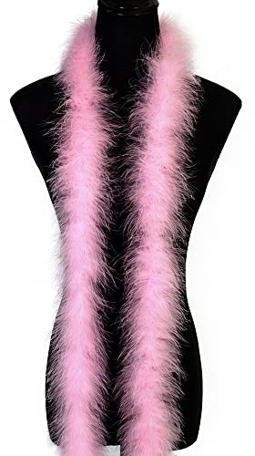 Flauschige Marabu-Federboa für Bastelarbeiten, Nähen, Zuhause, Hochzeit, Party, Weihnachtsdekoration, 2 Meter