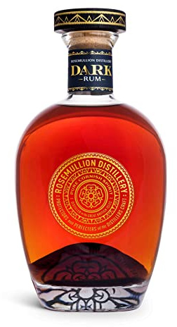 Rosemullion Dark Rum | 70cl (ABV 40%) | Premium Craft Rum | Smooth Warm aged sipping rum | Fermented, Distilled Oak Aged & Bottled Cornwall |