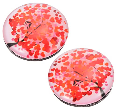 Cover Minder 2 Stück 5D Diamant Malerei Magnet Abdeckung Halter Push Pin Magnete Rot Diamant Malerei Magnet Abdeckungen Zubehör