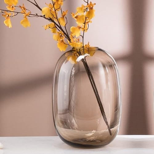 ROBAUN Figurer vas glasvas nordisk stor glasvas torkade blommor modernt vardagsrum blomsterarrangemang hem kontor dekor skrivbord vaser växthållare