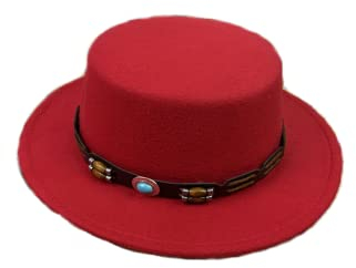 COSDREAMER Damen Herren Spanische Hut Fliege Hut Matador Mexikanischer Sombrero (Rot A)