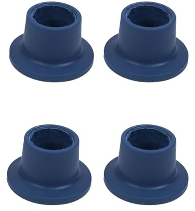 LandTale Fotdyna av duschpall 4-pack tillbehör för 1-1/8 tum rör – universell passform duschstol fötter utbyte, 4 stycken