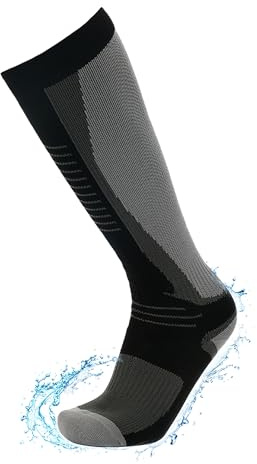 RANDY SUN Calcetines Impermeables para Mujeres y Hombres Impermeable Transpirable Resistente al frío,Deportes Acuáticos al aire libre Ciclismo Senderismo Trail Remo Pesca Esquí,1 par