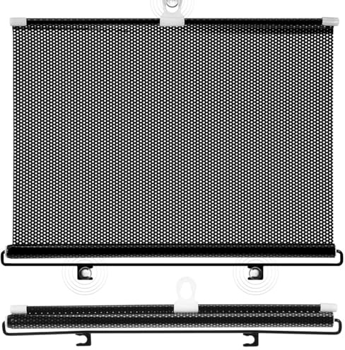 Angoily Suction Cup Roller Blinds for Windows Blackout Portable Blinds Stick On Suction Sunshade for Car Home No Drilling Required