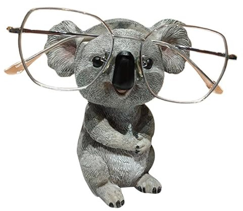 Brillenhalter für Tiere, Brillen Halter für süße Tiere | Koala Figur Schreibtisch Brillenhalter | Cartoon Statue Brillengestell aus Harz für Nachttische und