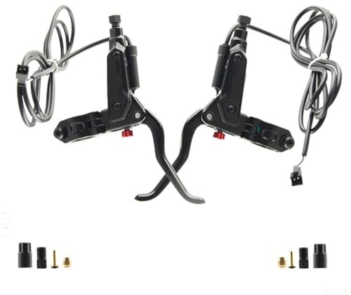 Ensemble de freins à disque hydrauliques - Frein hydraulique pour vélo électrique - SM, pour scooters, tube de 5 mm (gauche)