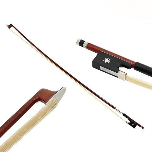 Geigenbogen-Instrumentenzubehör Violinbogen Für Brasilianisches Rotes Sandelholz Echtes Pferdeschwanzhaar 1/2/3/4/8(1007-1/8-495mm)
