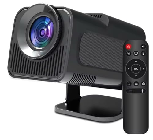 4K Android 11 Smart Projector, Native 1080P, 390 ANSI Lumens, 180° Rotatable, WiFi 6, Bluetooth 5.0, Auto Keystone
