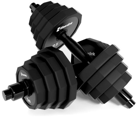 Eisenlink 2 in 1 Hanteln set 12-Eckige Hanteln Verstellbar
