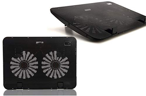 Dcaknri Base di raffreddamento per computer portatile, portatile, con 2 ventole, per PC da 15,6 pollici