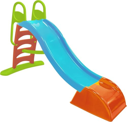 Scivolo Per Bambini Da Esterno 1 Anno Scivolo da giardino per bambini super resistente. Misure 116x36x62.5cm. Colore Verde e Azzurro (180x78x110 azzurro)