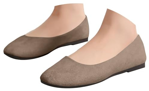 Scarpe piatte da donna chic - Ballerina da donna confortevole ortopedica sneakers casual sneakers punta quadrata scarpa slip on Ballerine Elegant Mocassini da passeggio da basket senza lacci Sneaker