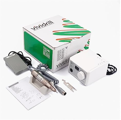 Taladro eléctrico para uñas, Pulidor de uñas profesional, taladro 35000 RPM, dispositivo pulido lima eléctrico for manicura y pedicura