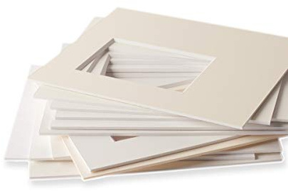 Passepartout Premium Museumsqualität - White1000-1 Stück - Außen: 70x100 / für Foto: 50x70-12 Weißtöne zur Auswahl in Allen Standardgrößen