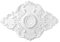 HEXIM Perfect Stuckrosette B2023, 94x66cm - Deckenrosette weiß, aus PU/Polyurethane, Zierelement, Stuck, Wanddeko Wohnzimmer Lampe Oval